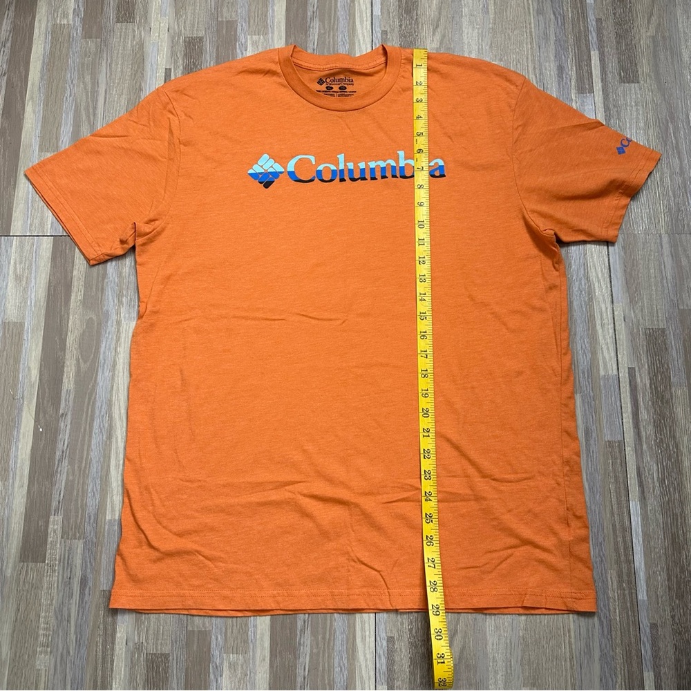 Columbia Men's Orange T-Shirt, Size XL - Picture 5 of 7